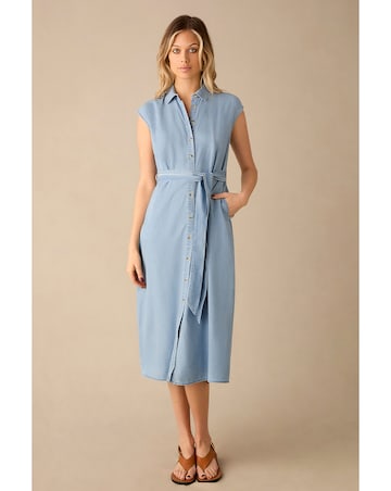 Ro&Zo Denim Shirt Dress