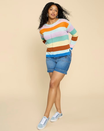 White Stuff Linen Crew Jumper