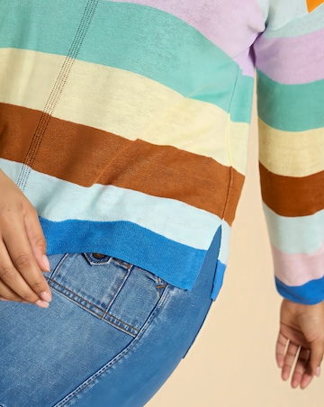 White Stuff Linen Crew Jumper