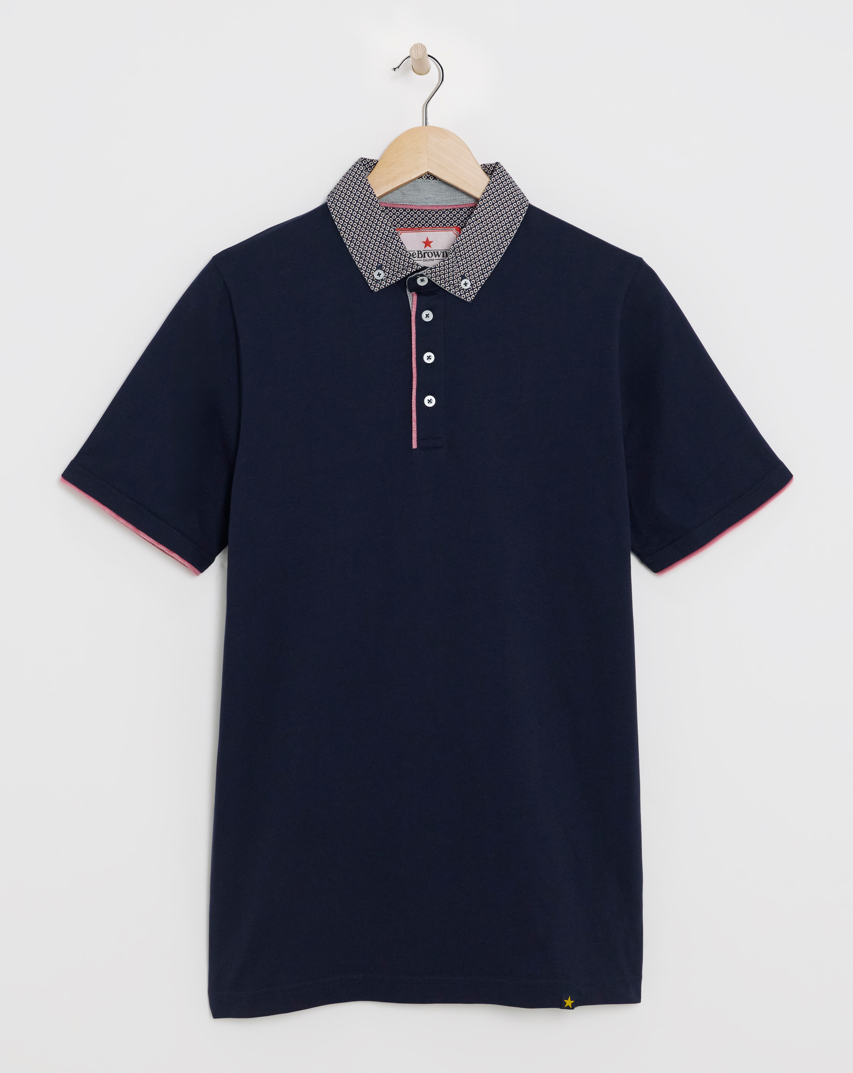 Joe Browns Printed Collar Polo Long