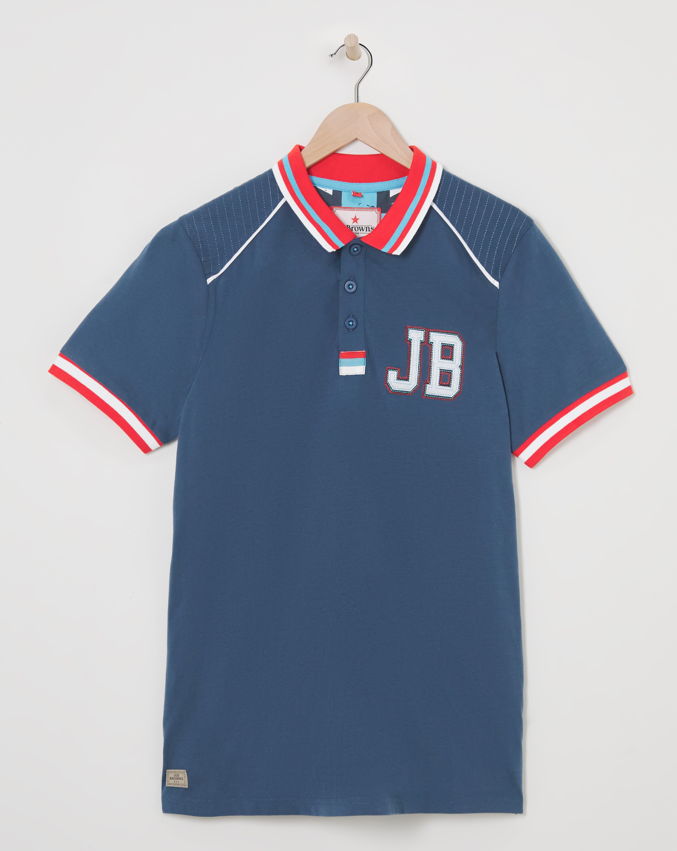 Joe Browns Badged Polo Shirt Long Length