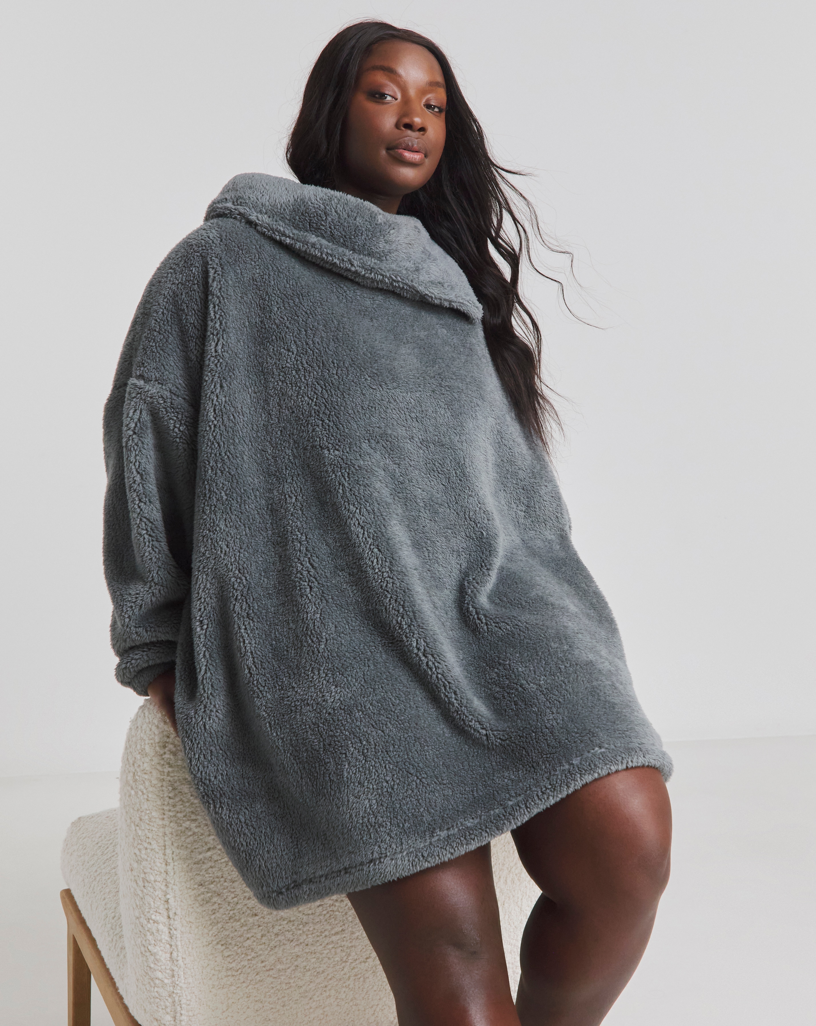 Pretty Secrets Oversized Fleece Dress