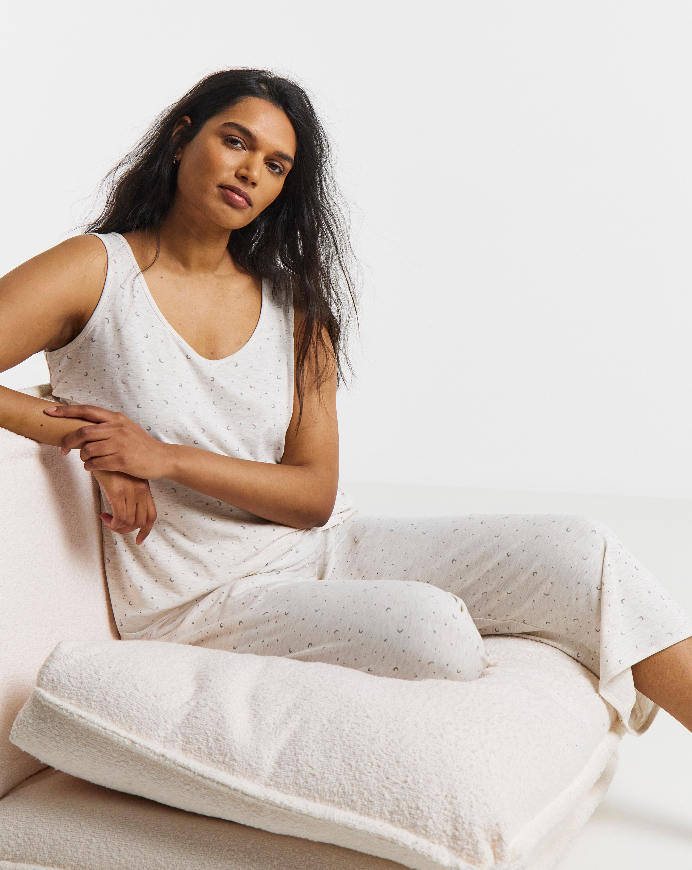Pretty Lounge Fold Top Culotte Set