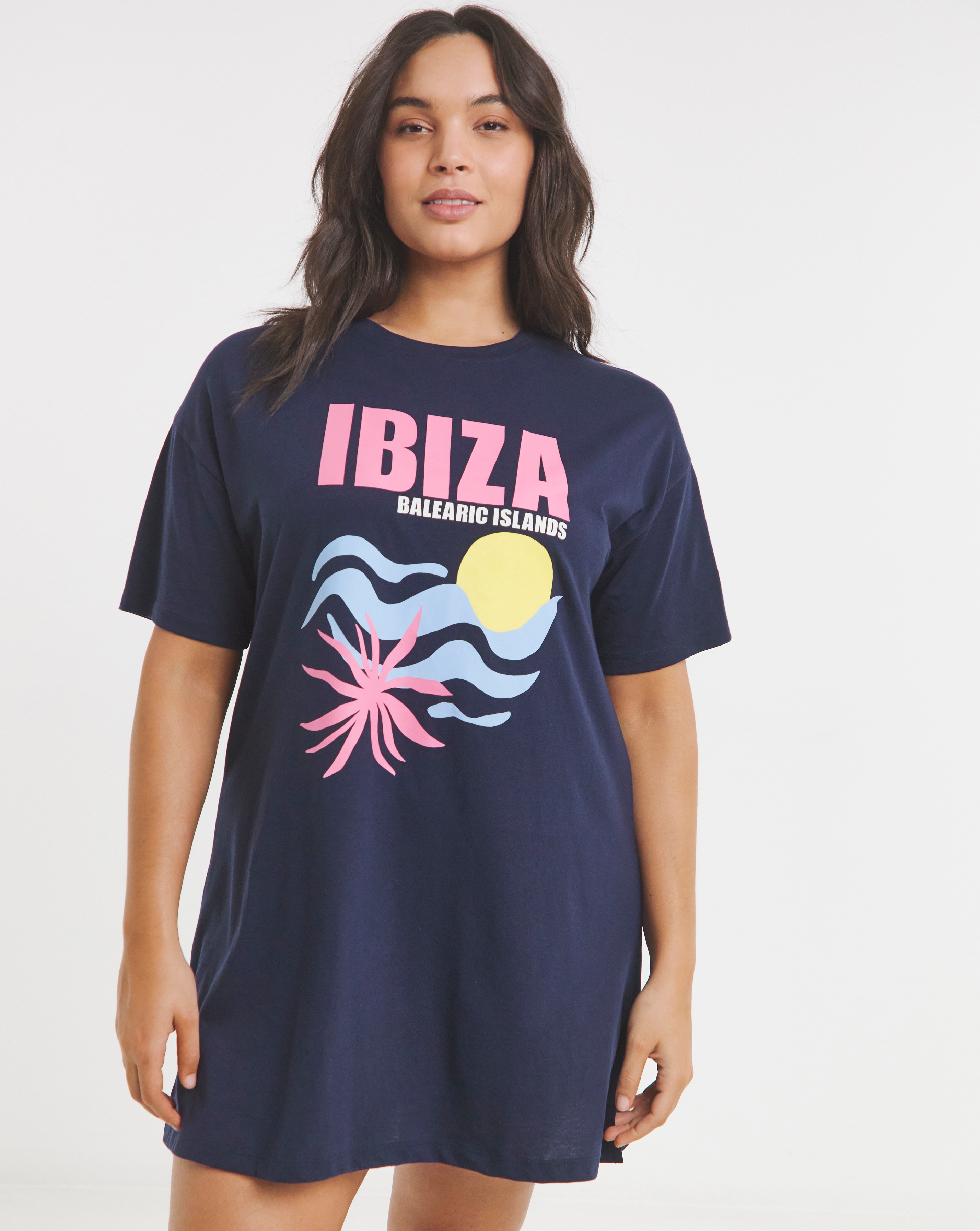 Ibiza Print Value T-Shirt Nightie