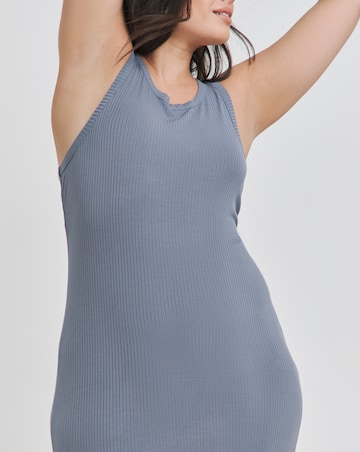 Brushed Modal Ribbed Lounge Dress