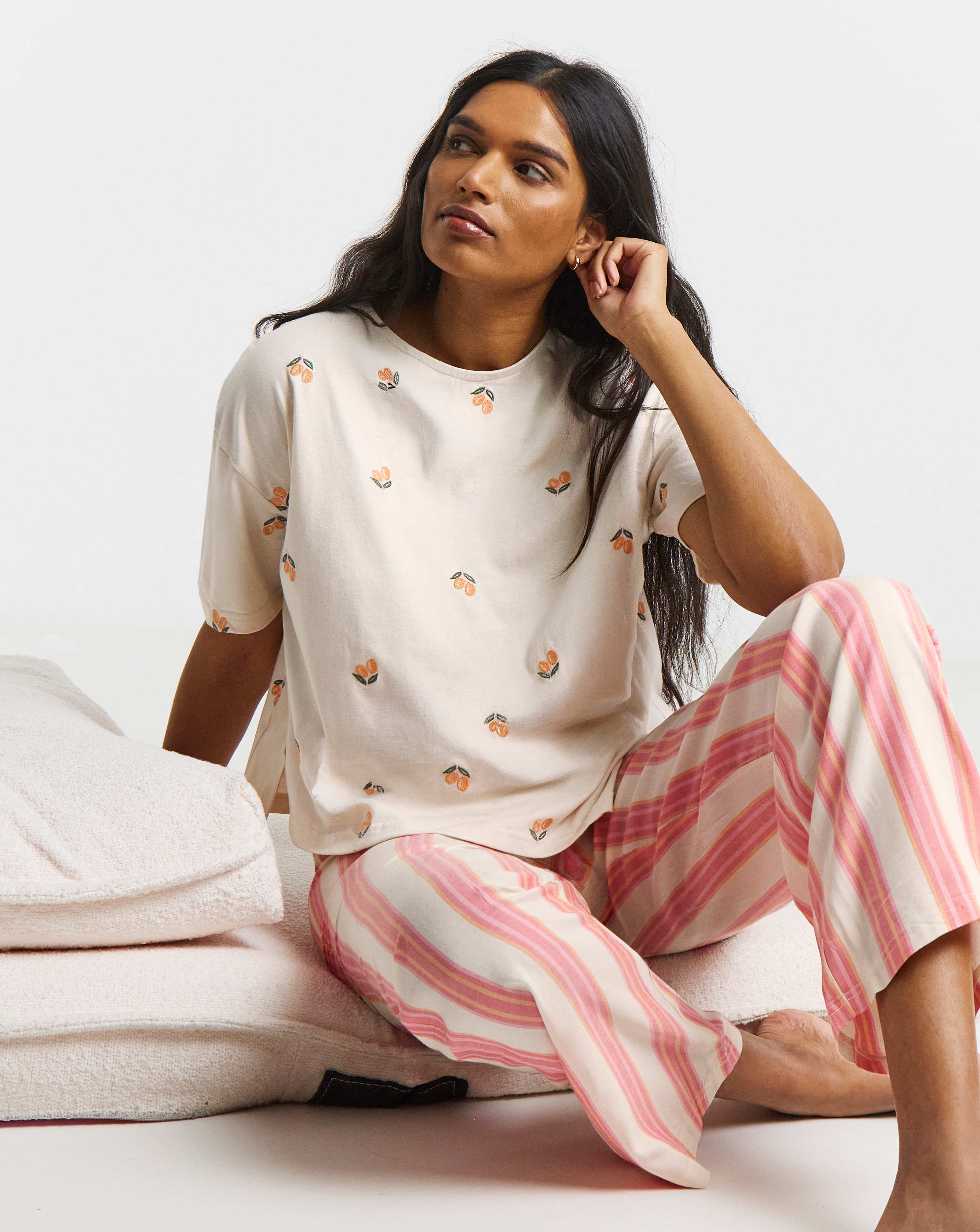 Stripe Print Pyjama Set
