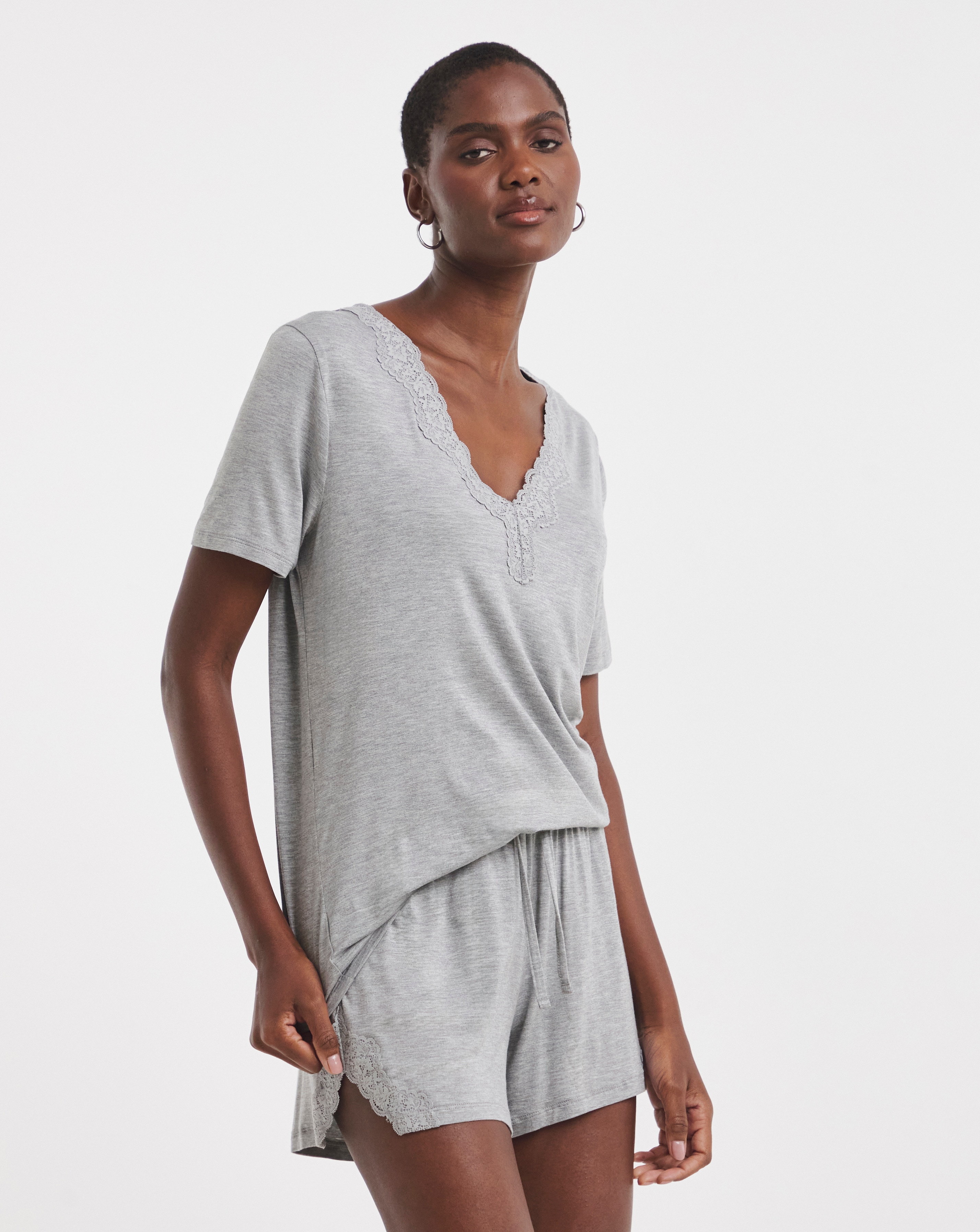 Pretty Secrets Cool Stretch Lace PJ Set