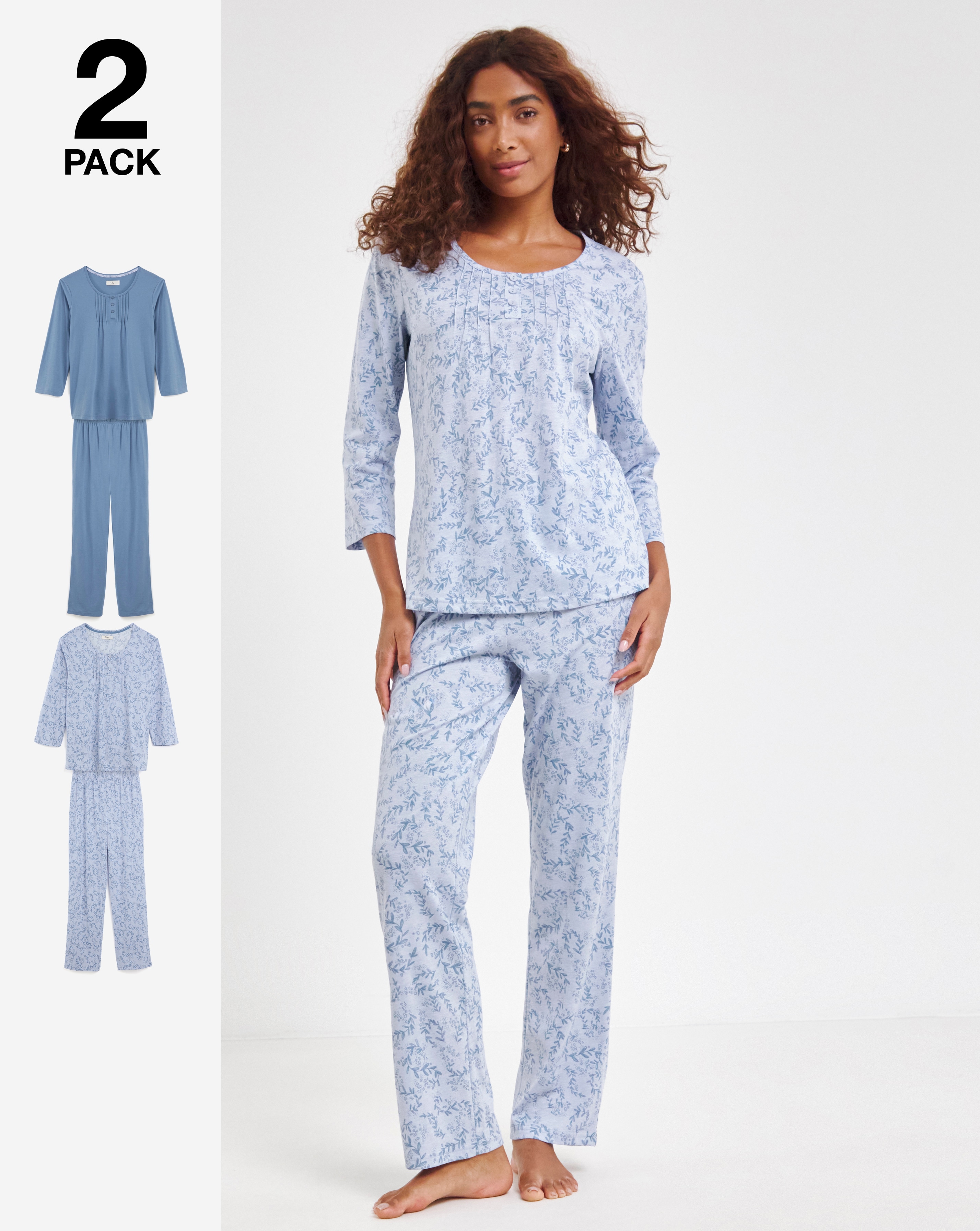 Floral Value 2 Pack Pyjama Sets