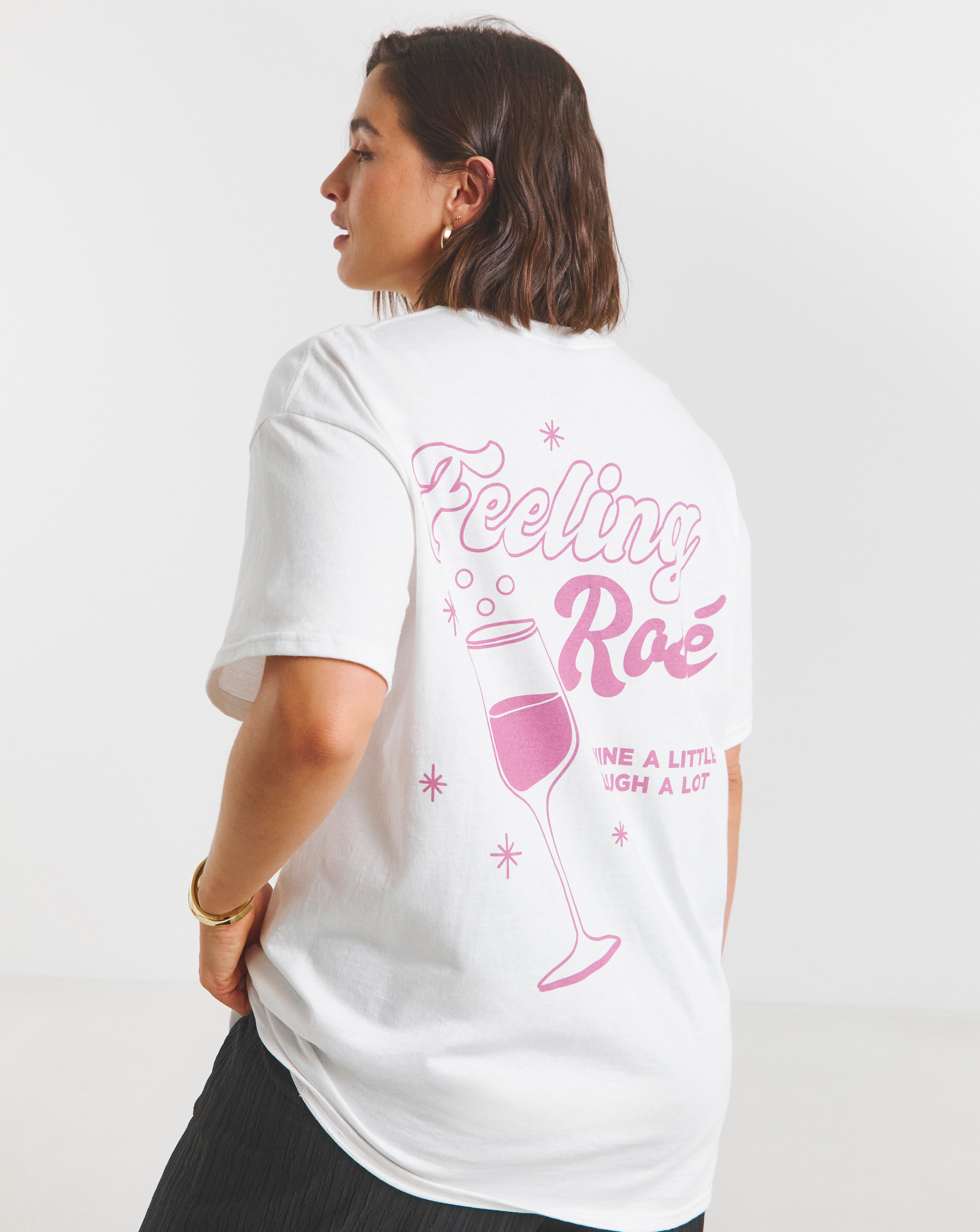 Simply Be Feeling Rose Graphic T-Shirt