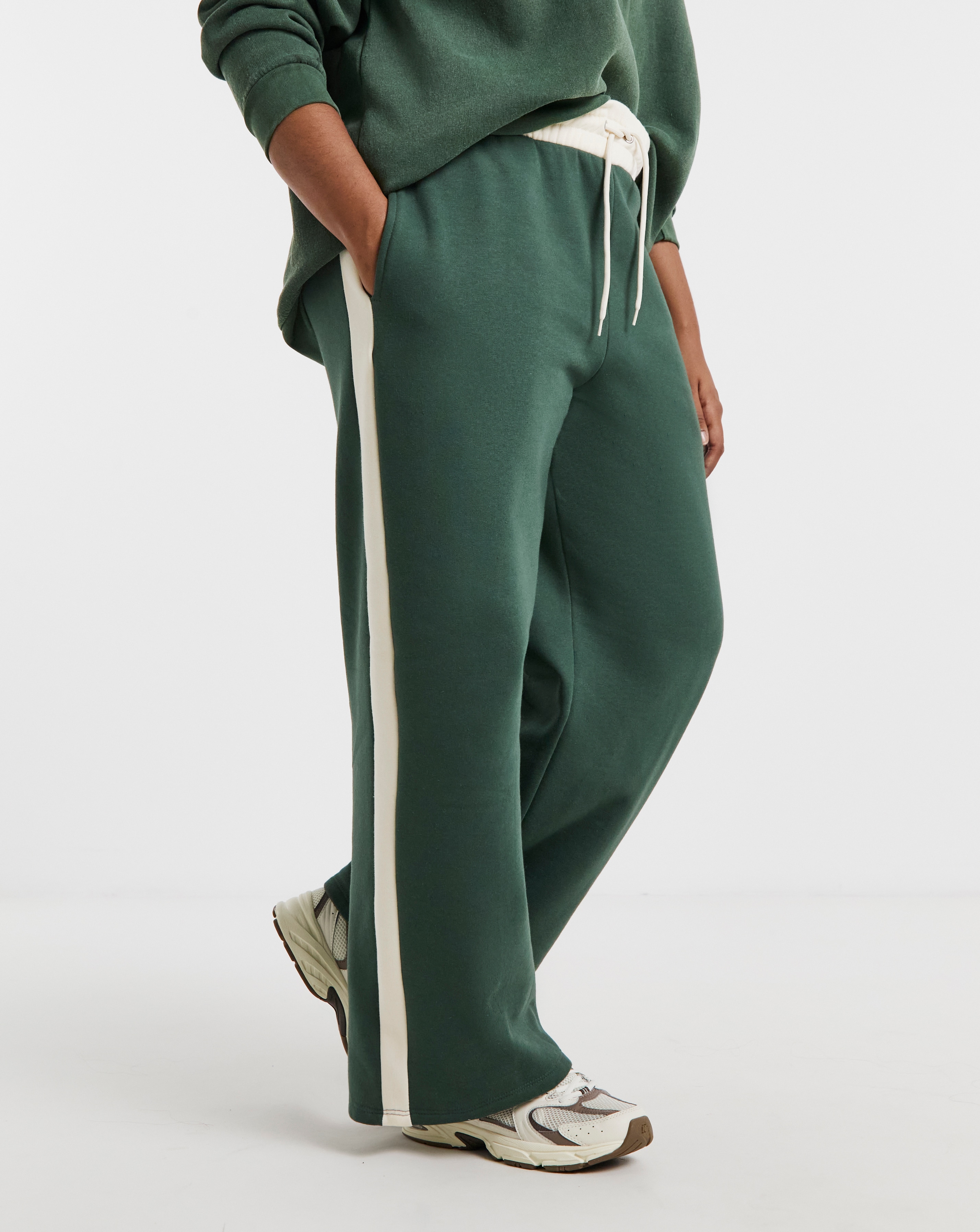 Side Stripe Wide Leg Joggers