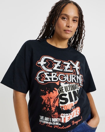 Black Ozzy Osbourne License T-Shirt