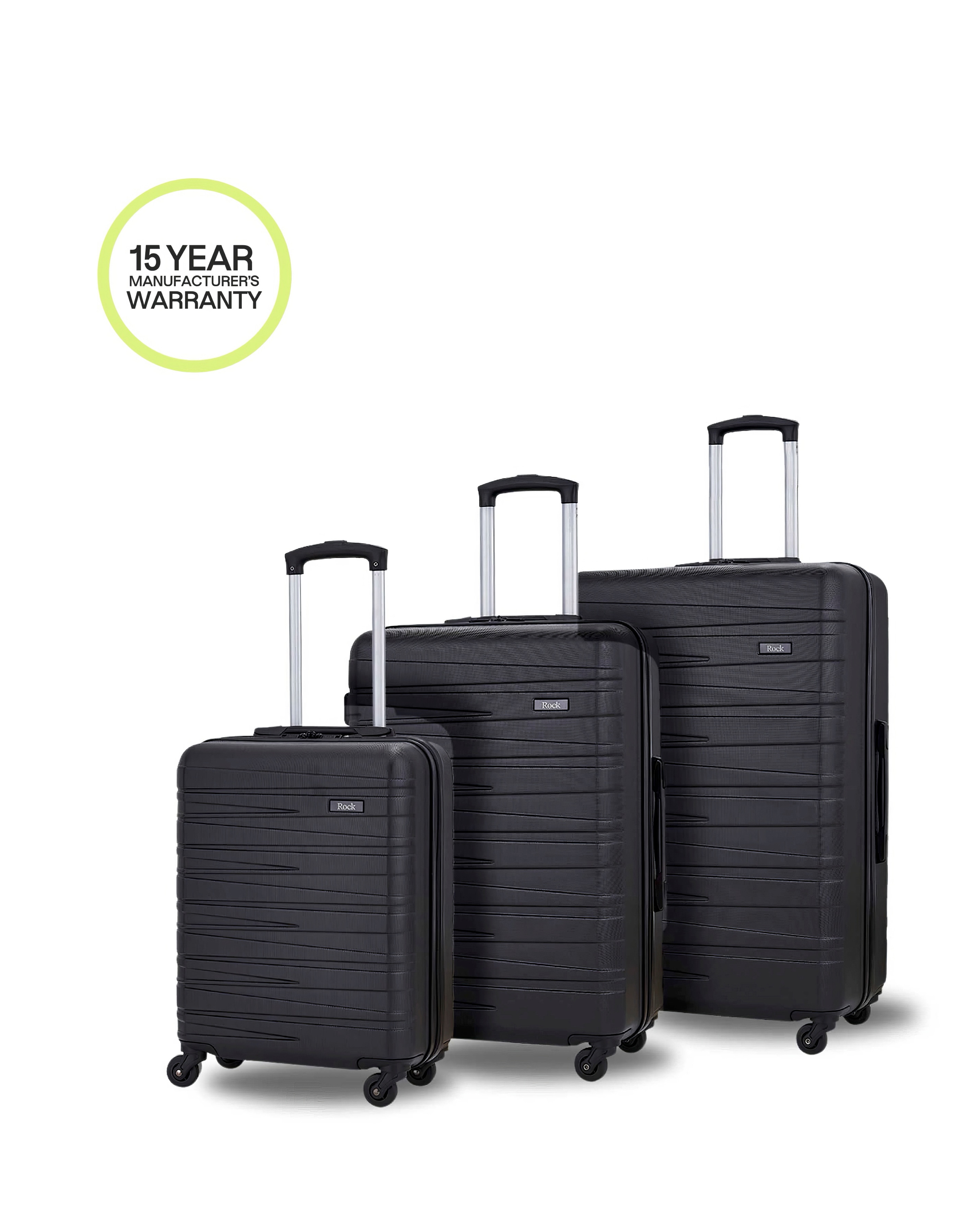 Rock Seattle 3pc Suitcase Set