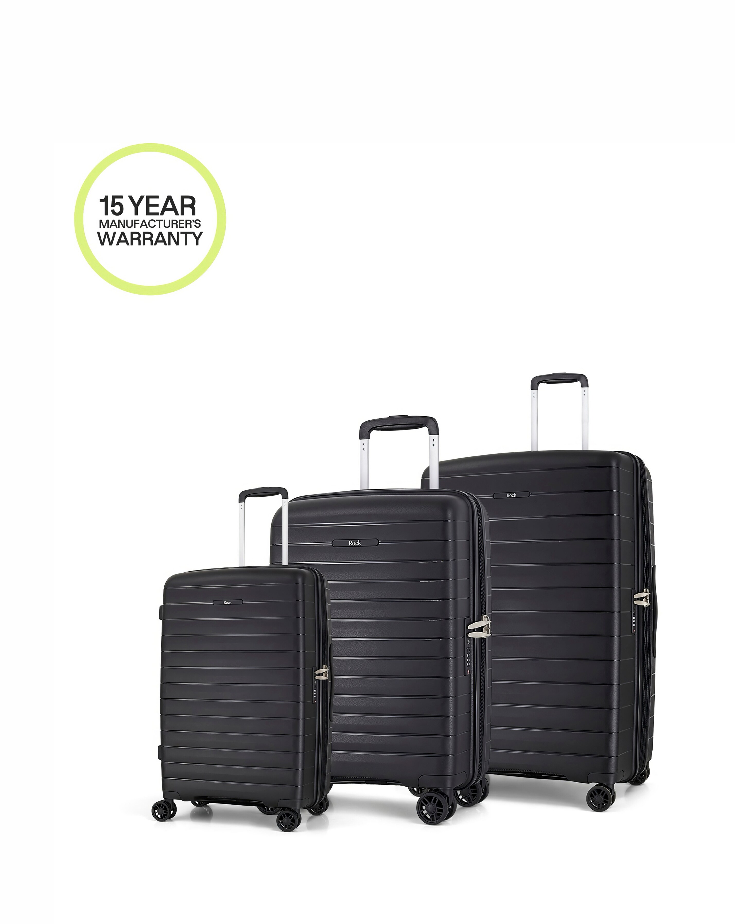 Rock Palma 3pc Suitcase Set