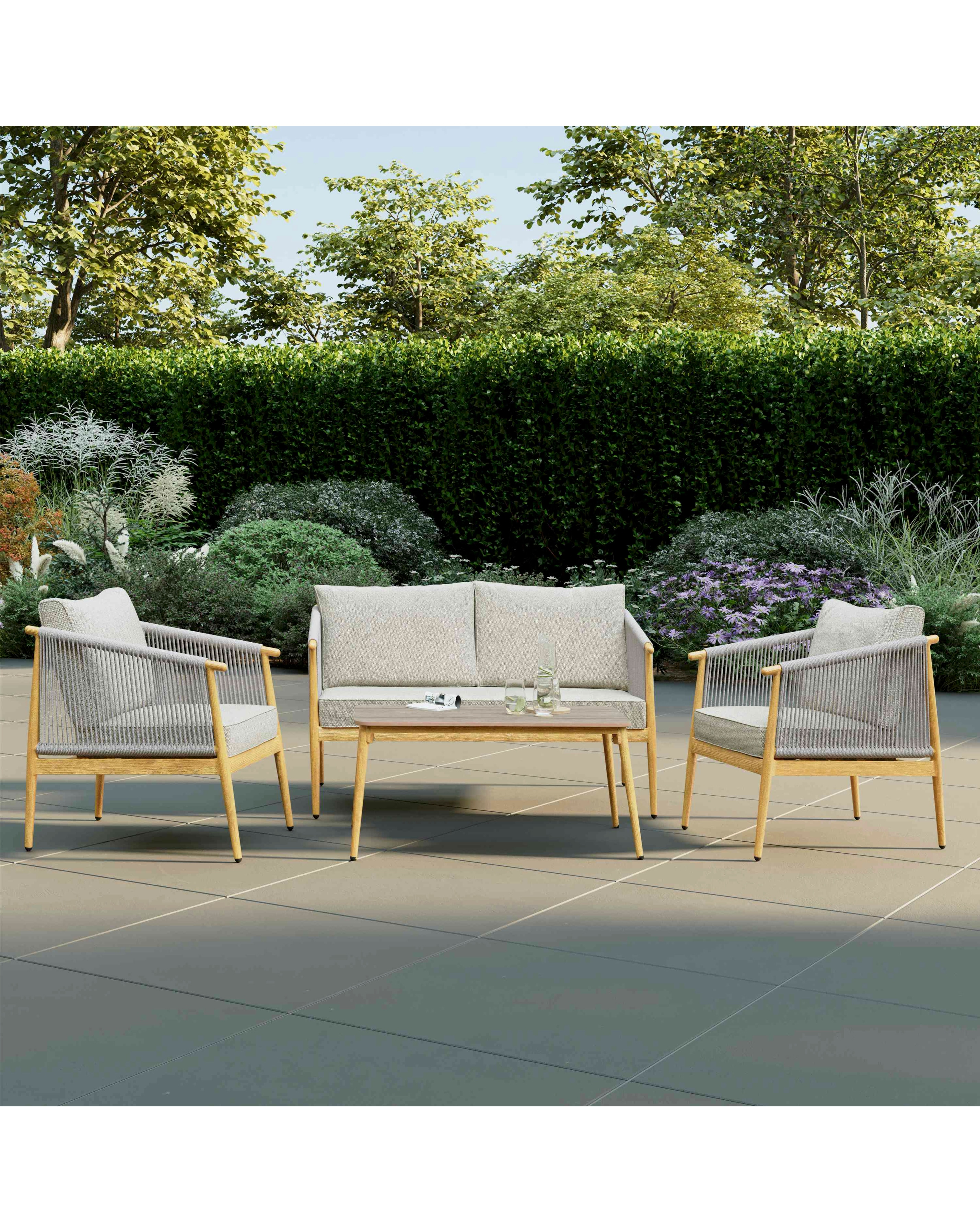 Charles Bentley Weave Lounge Sofa Set