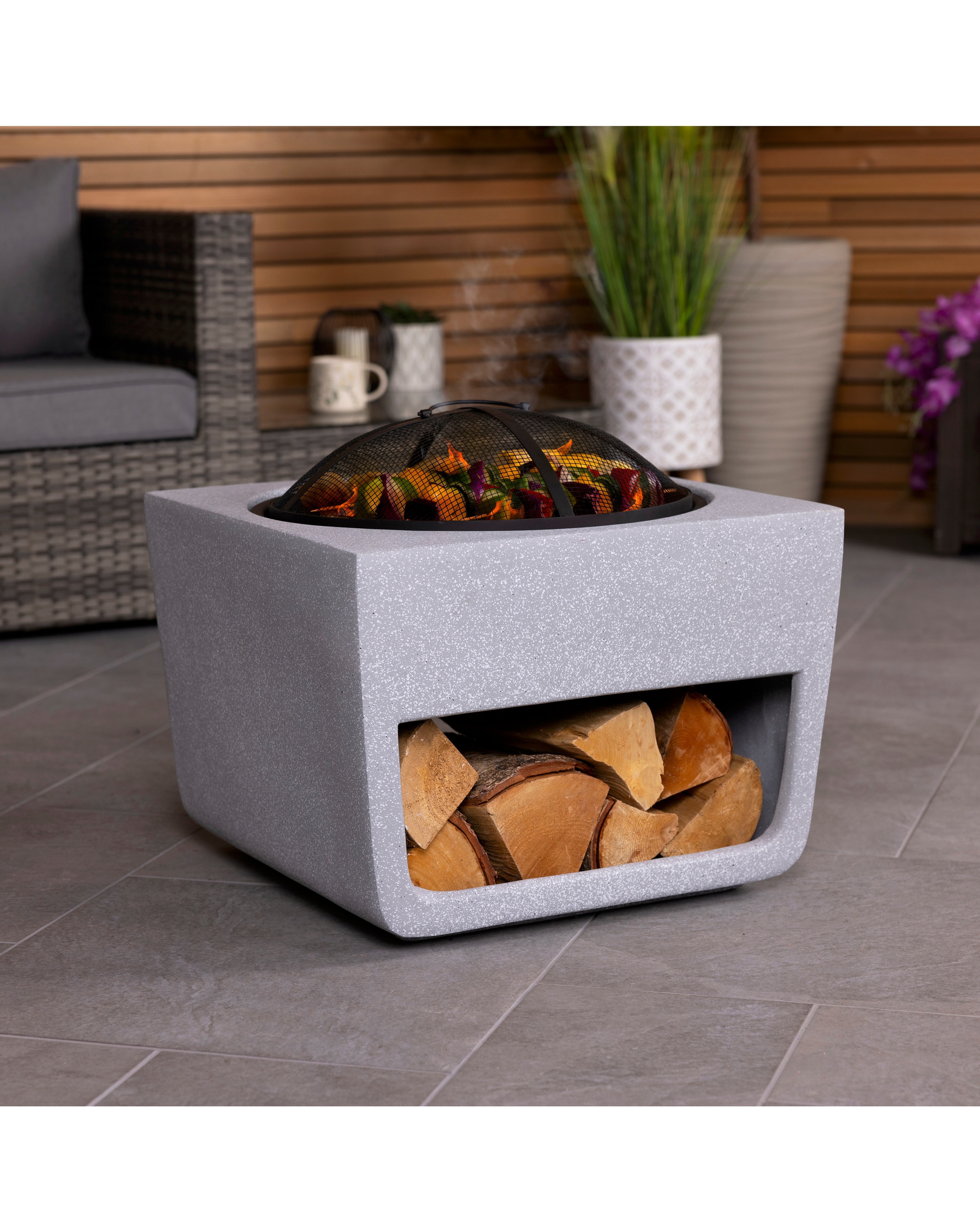 Charles Bentley Magnesium BBQ Firepit