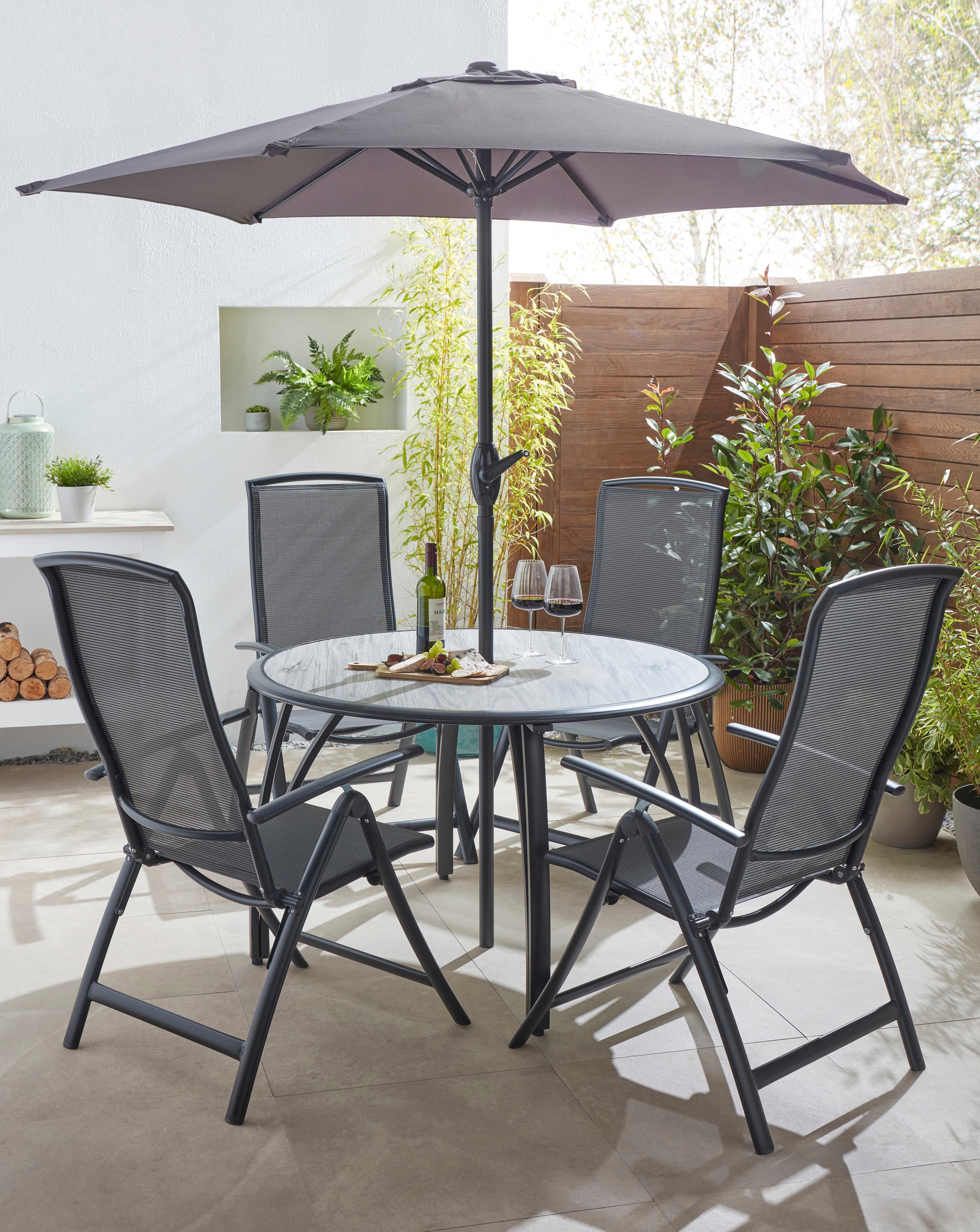 Havana Painted 1.2m Reclining Dining Set