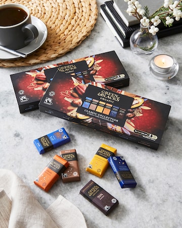 Green & Black's Organic Milk & Dark Chocolate Miniatures - 2 pack bundle