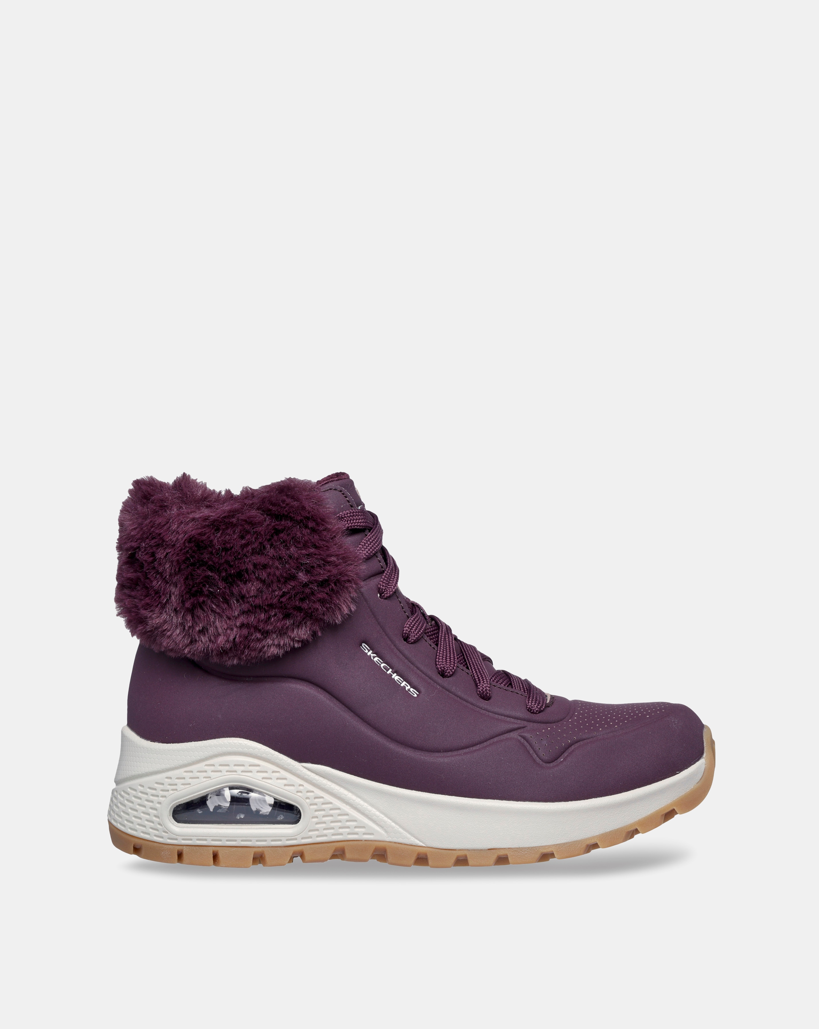 Skechers Fur Sneaker Boot - D Fit