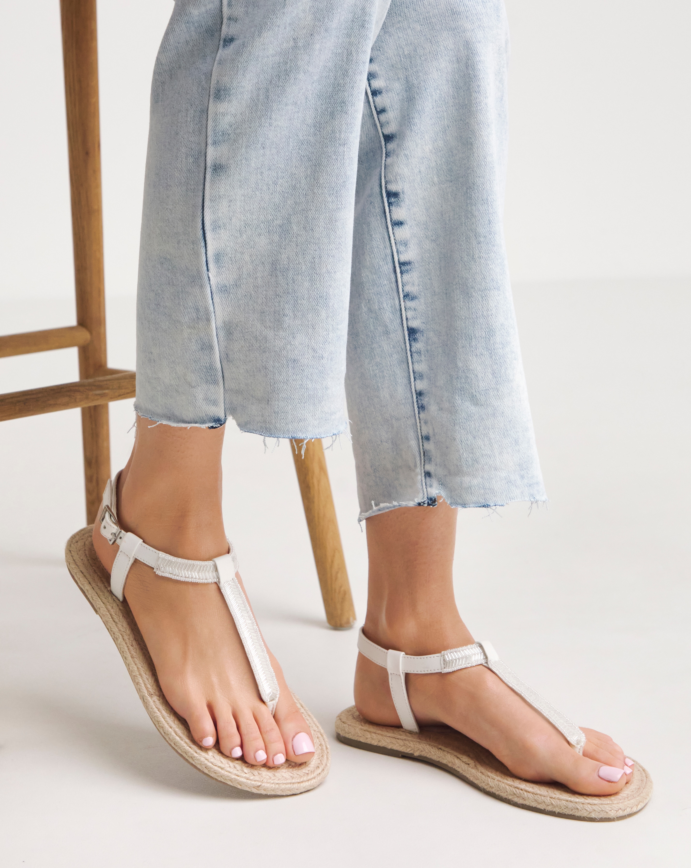 Simply Be Embellished Flat Sandal Wide