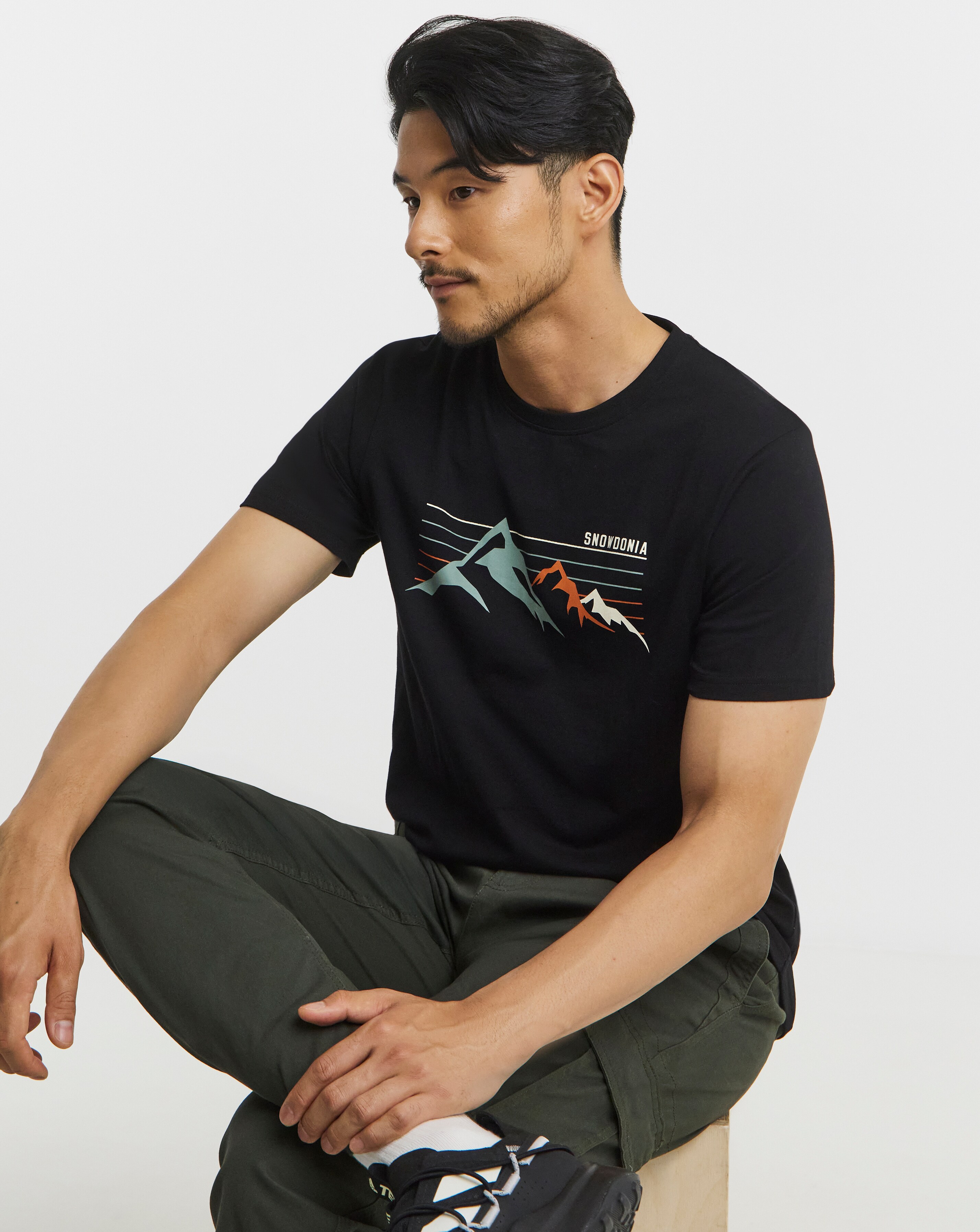 Snowdonia Mountains Graphic T-Shirt