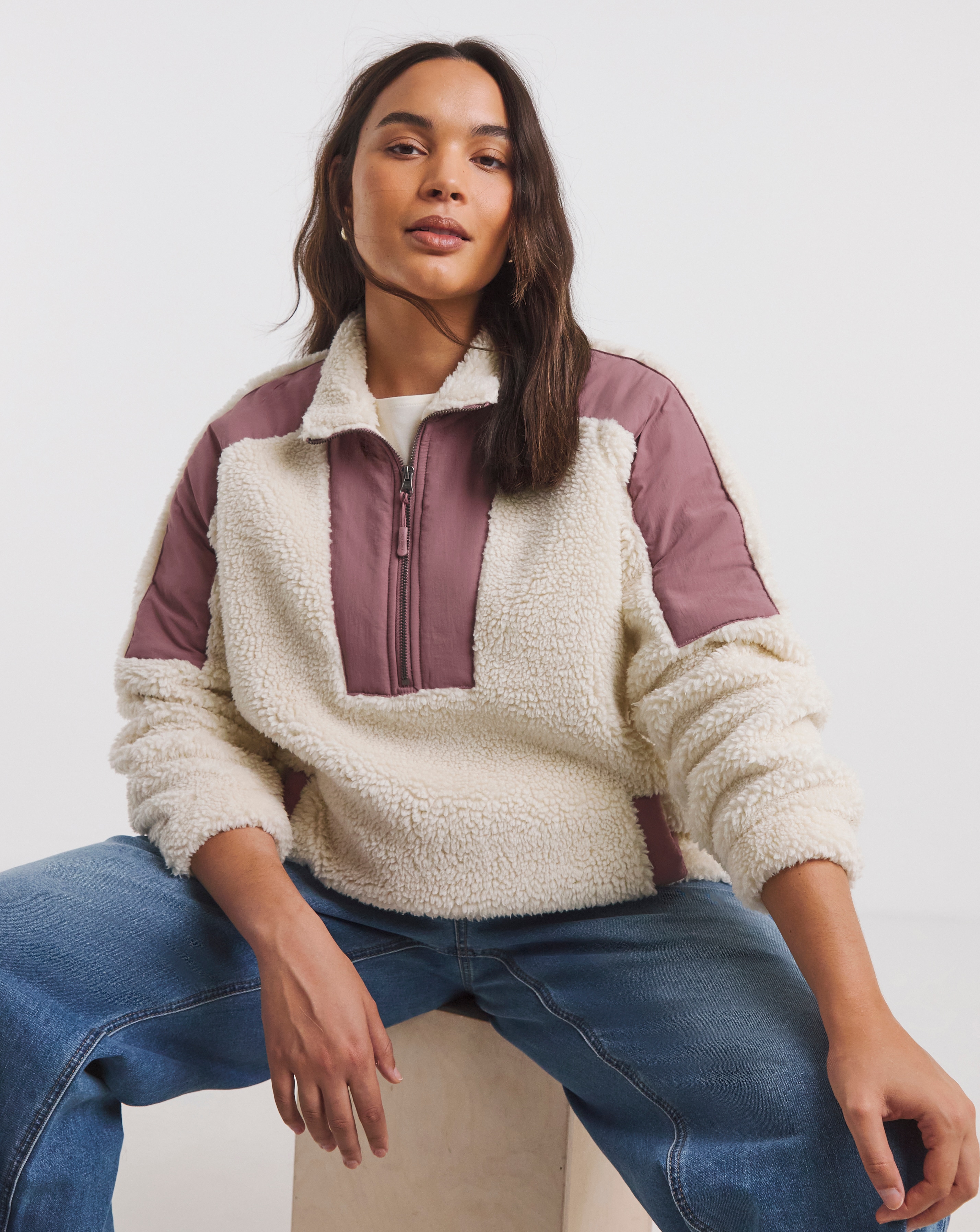 Snowdonia Contrast Funnel Fleece