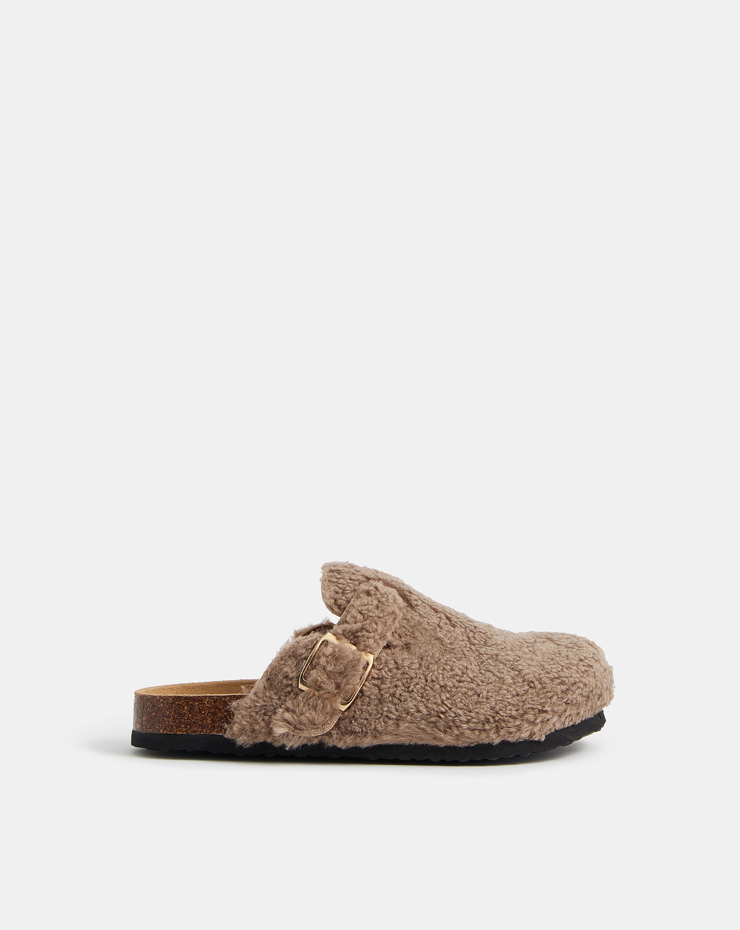 Accessorize Borg Clog Slippers