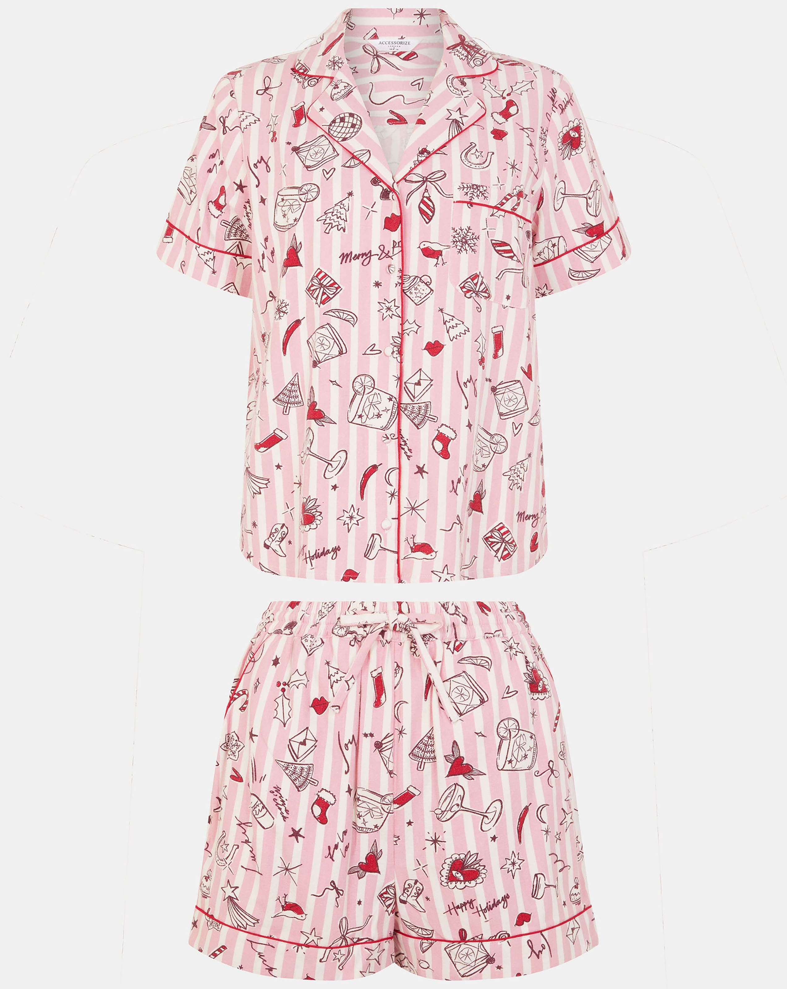 New In - Accessorize Christmas Cocktail Pyjamas
