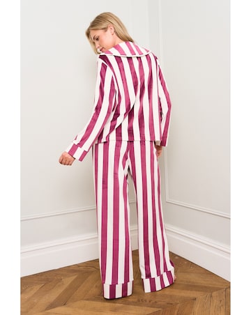 JimJamTheLabel Burgundy Stripe Pyjamas