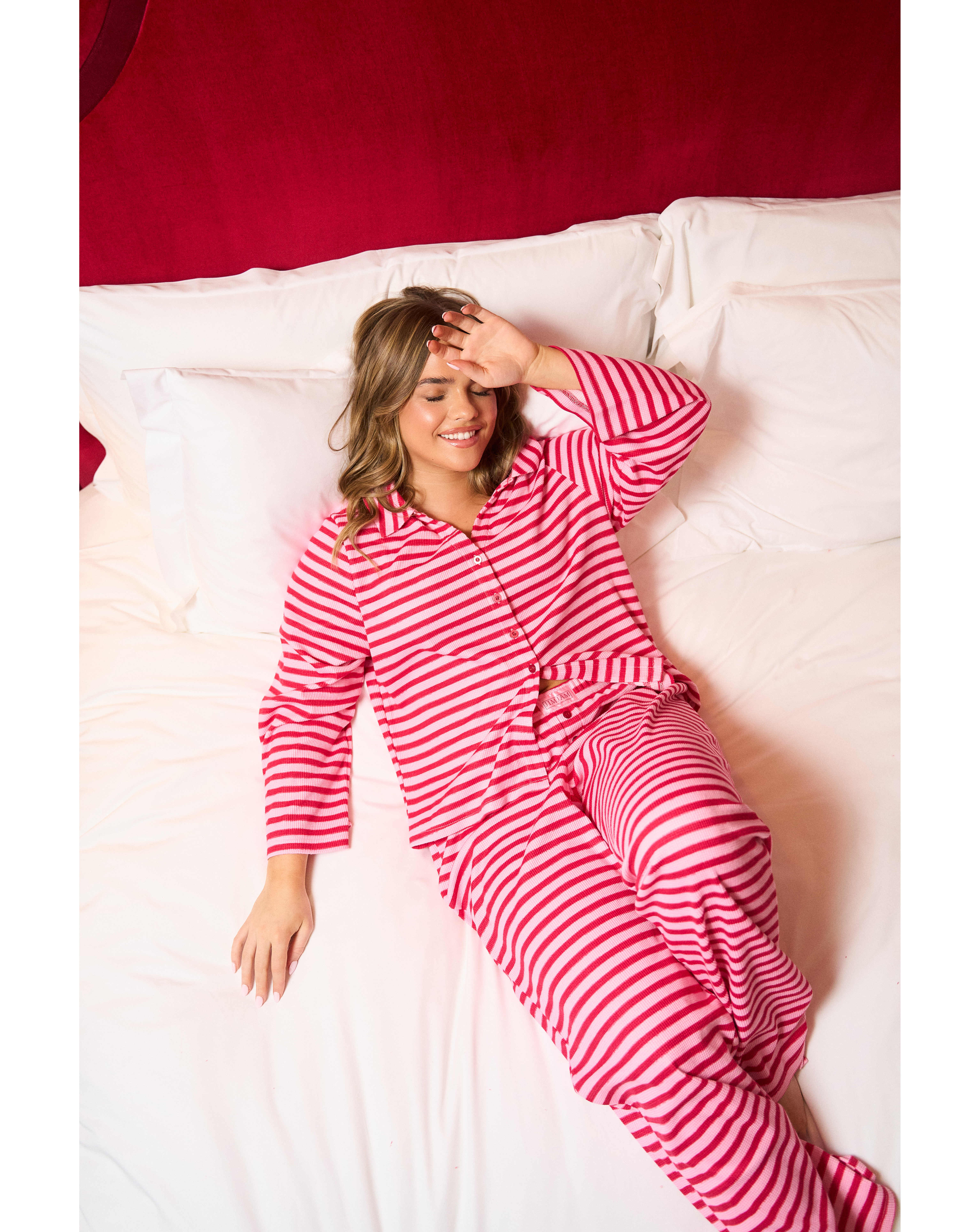 New In - JimJamTheLabel Red Stripe PJ Set