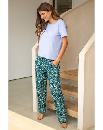 Pour Moi Pure Cotton T-shirt & Trouser Pyjama Set