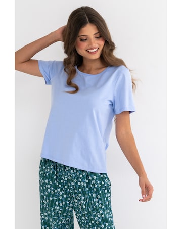 Pour Moi Pure Cotton T-shirt & Trouser Pyjama Set