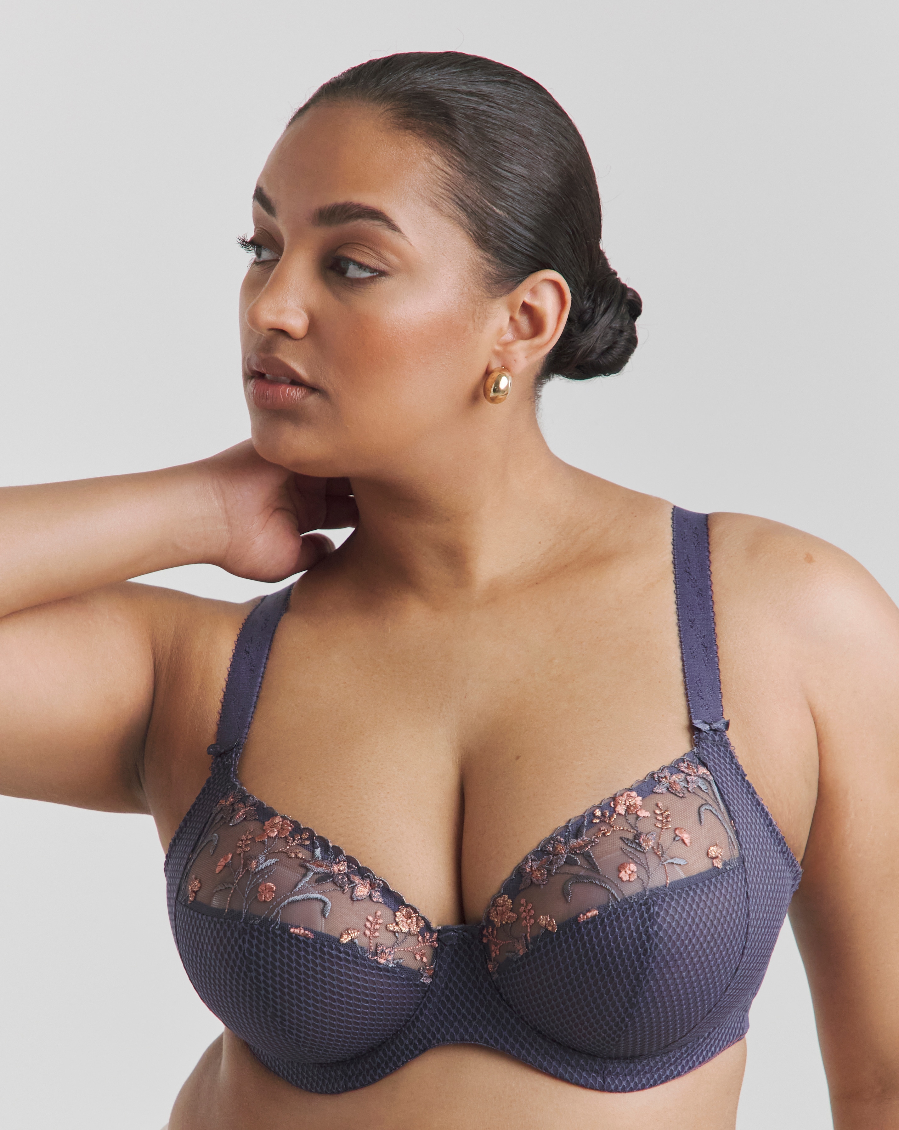Elomi Charley Plunge Wired Bra Grey