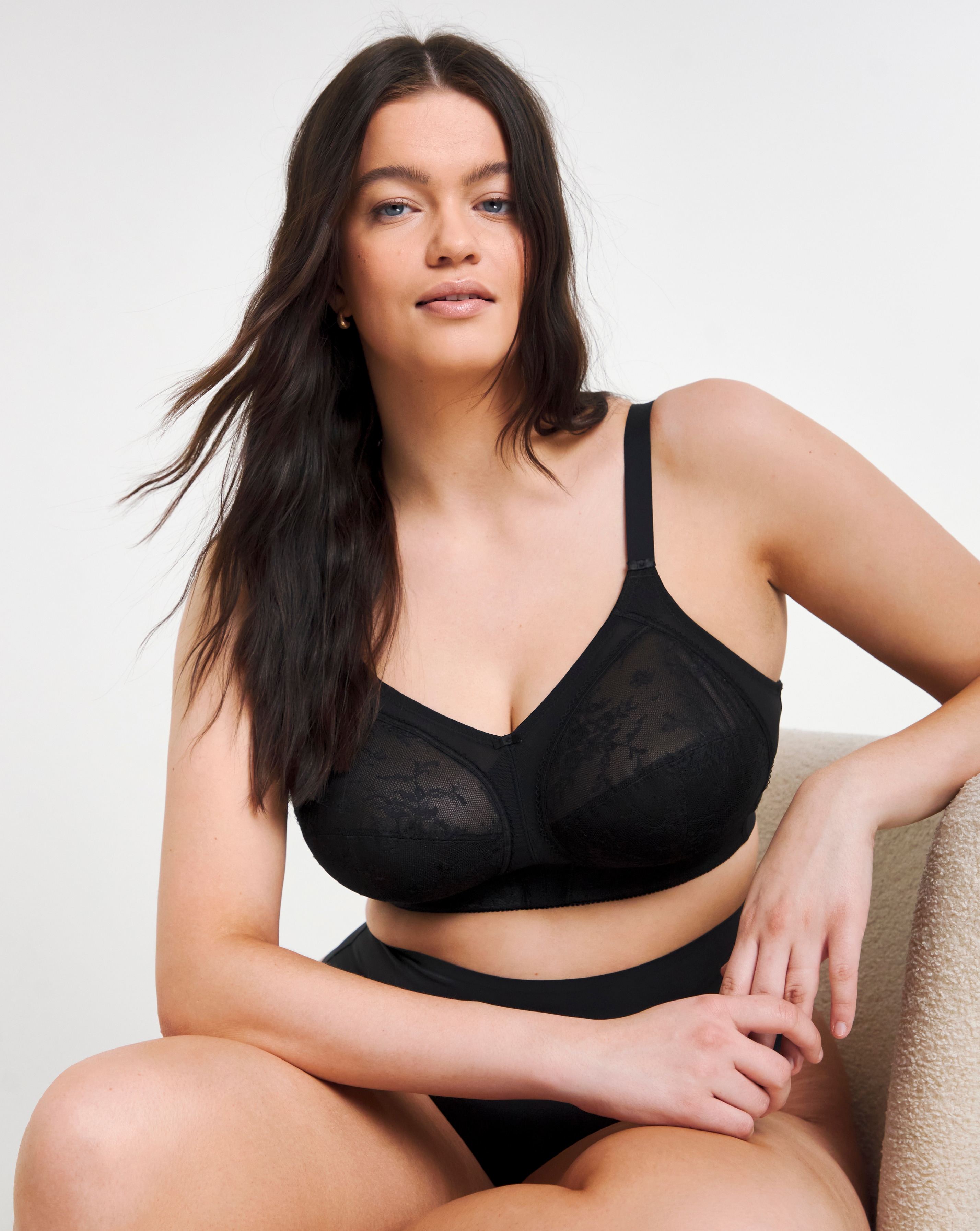 Goddess Verity Non Wired Bra Black