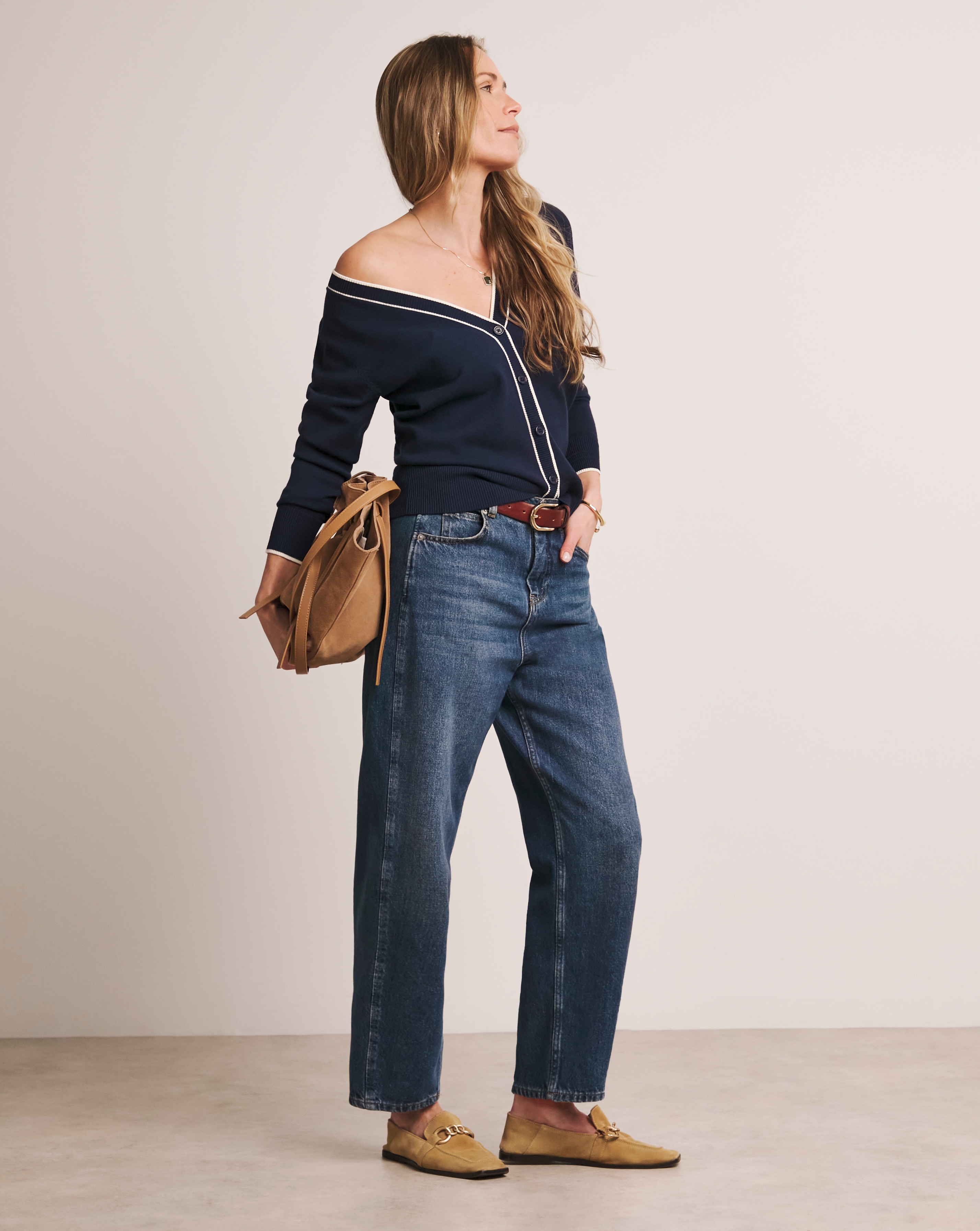 Anthology Contrast Trim Cardigan