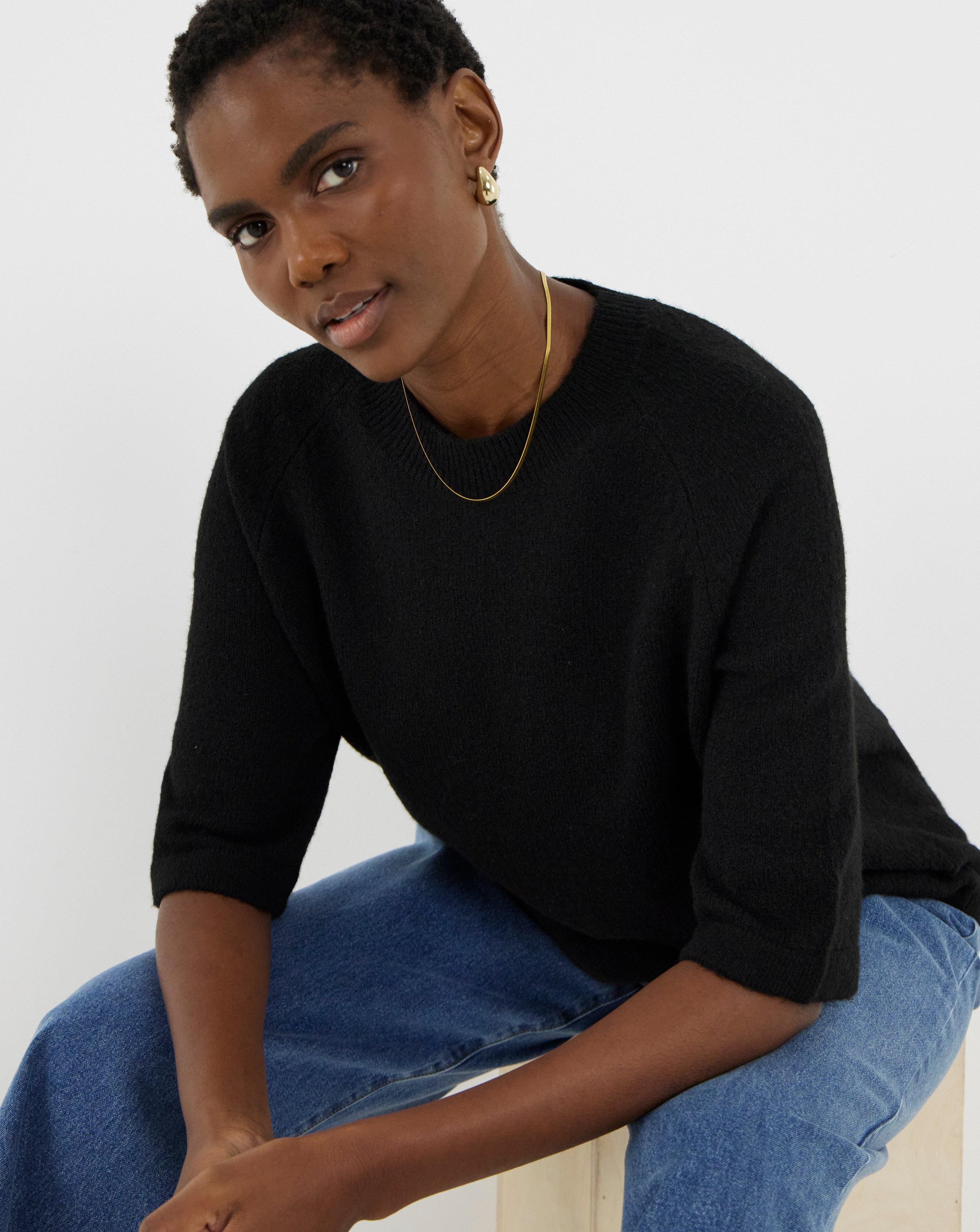 SPONGE SHORT SLEEVE RAGLAN JUMPER