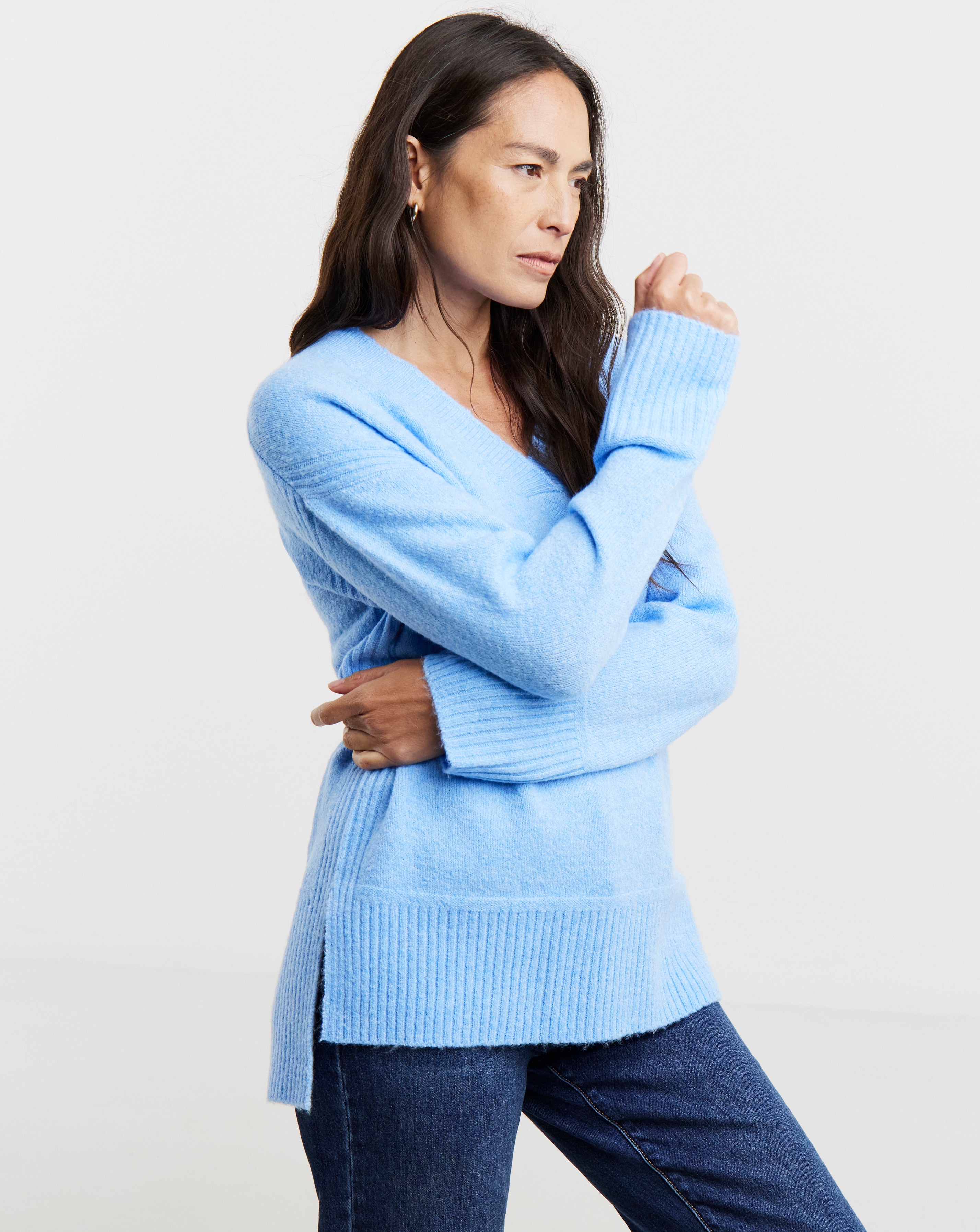 SPONGE N VECK SIDE RIB TUNIC