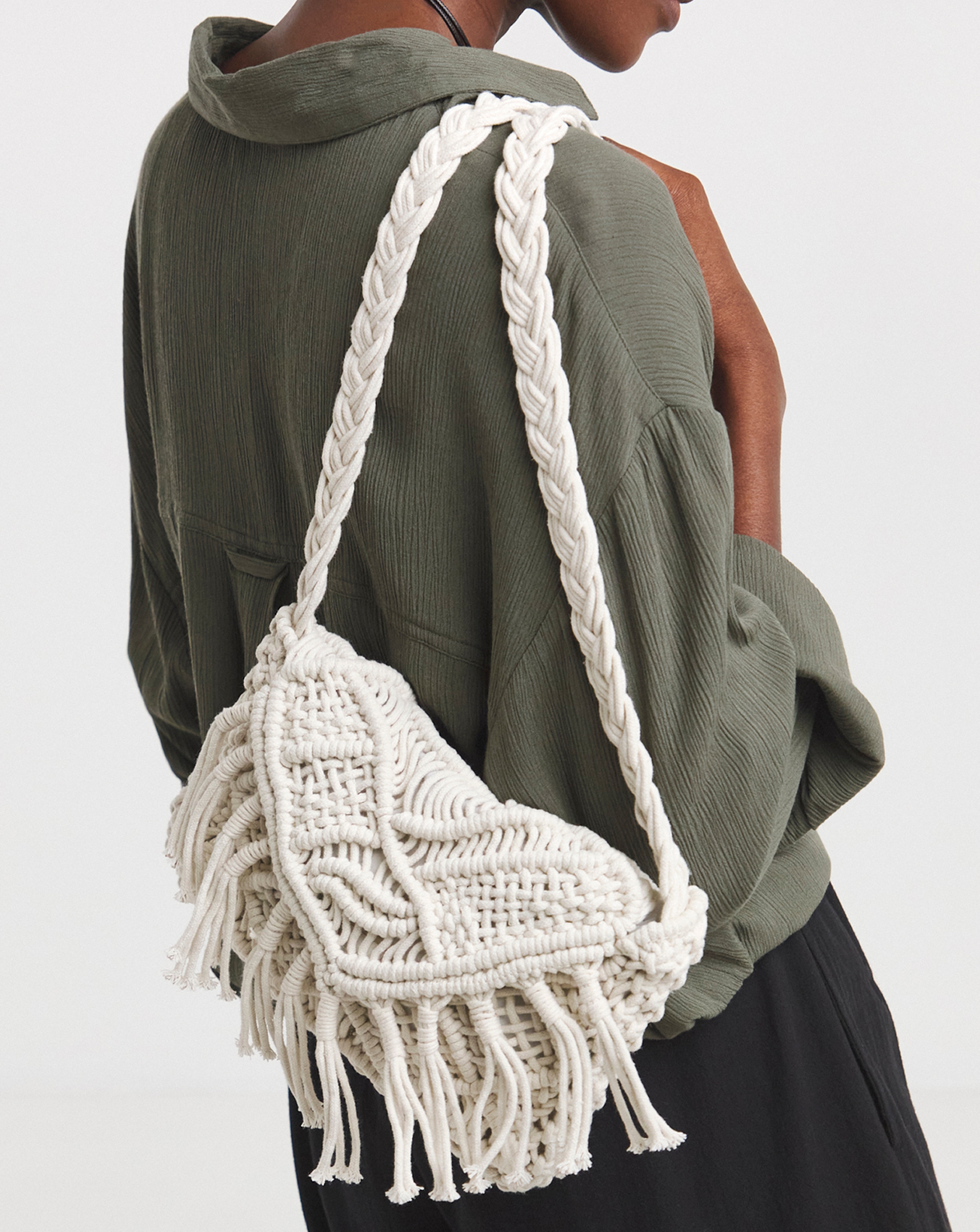 Macrame Crossbody Bag