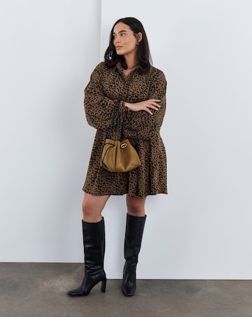 Simply Be Leopard Shirt Dress