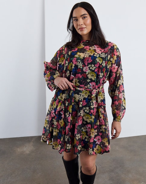New In - Simply Be Floral Skater Dress