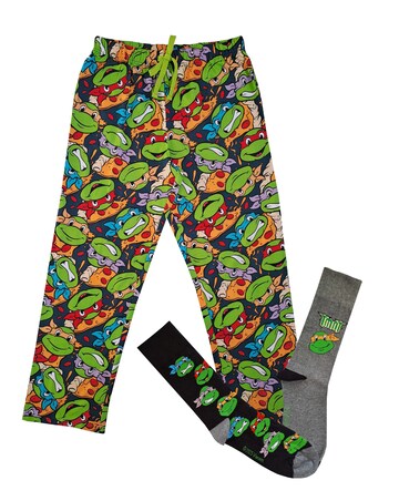 Turtles Loungepant & 2pk Sock