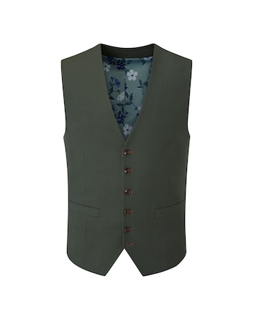 Skopes Harvey Suit Waistcoat Green