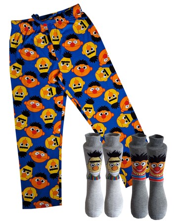 Bert & Ernie Loungepant & 2pk Sock