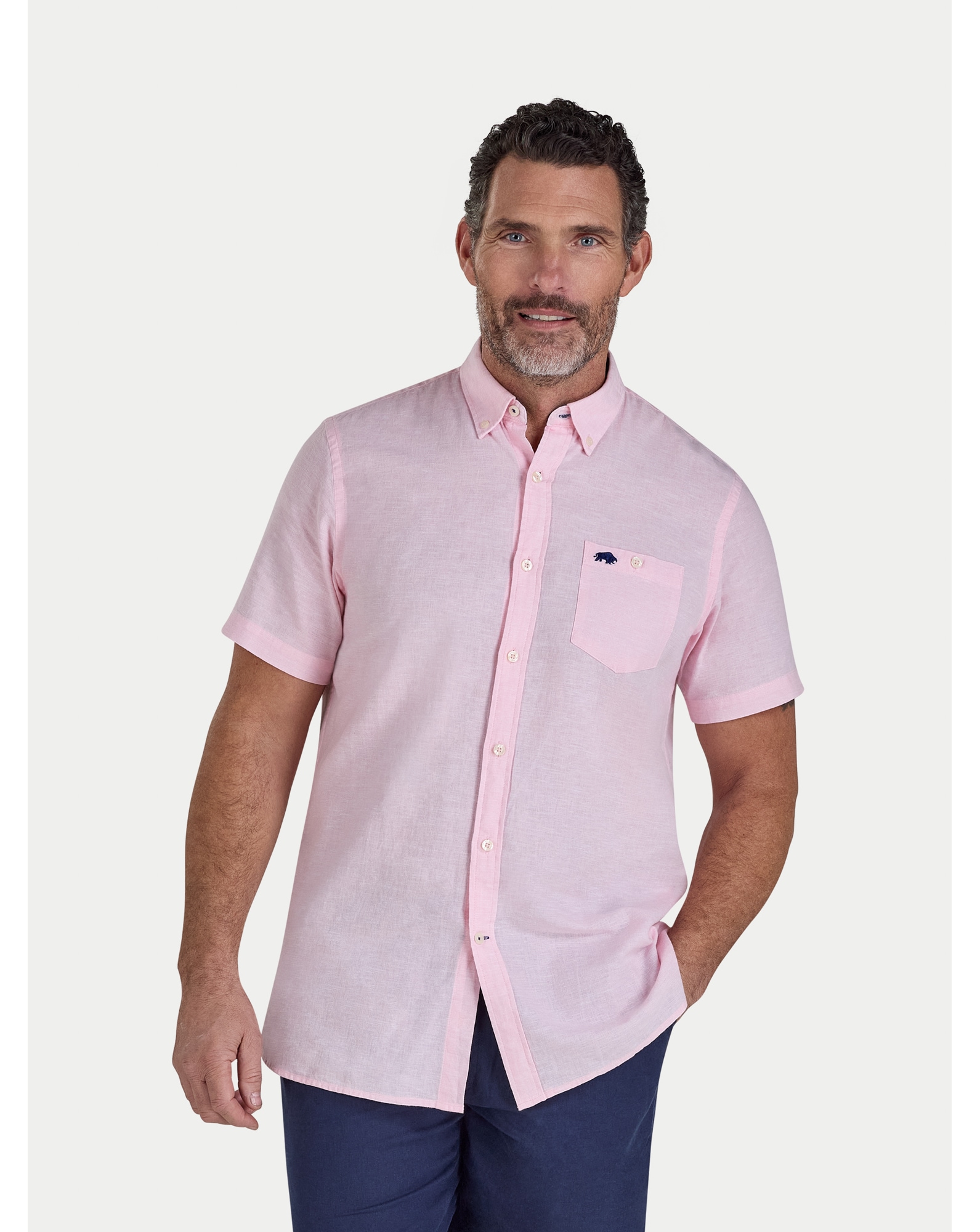 Raging Bull SS Classic Linen Shirt