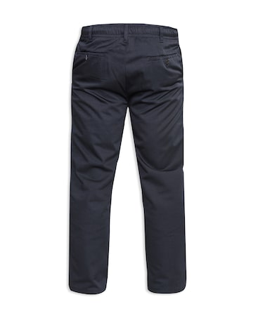 D555 Big & Tall Basilio Full Elastic Waist Rugby Trouser with Draw Cord - Black