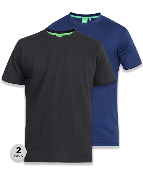 D555 Fenton Pack Of 2 Crew Neck T-shirts