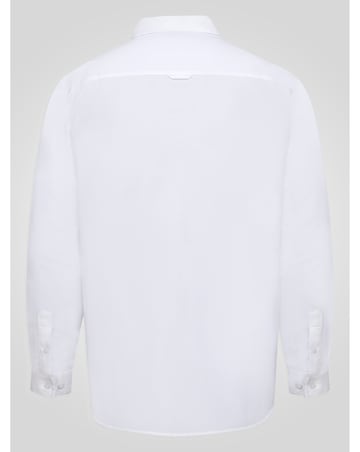 D555 Richard-WHITE Basic Oxford Long Sleeve Shirt