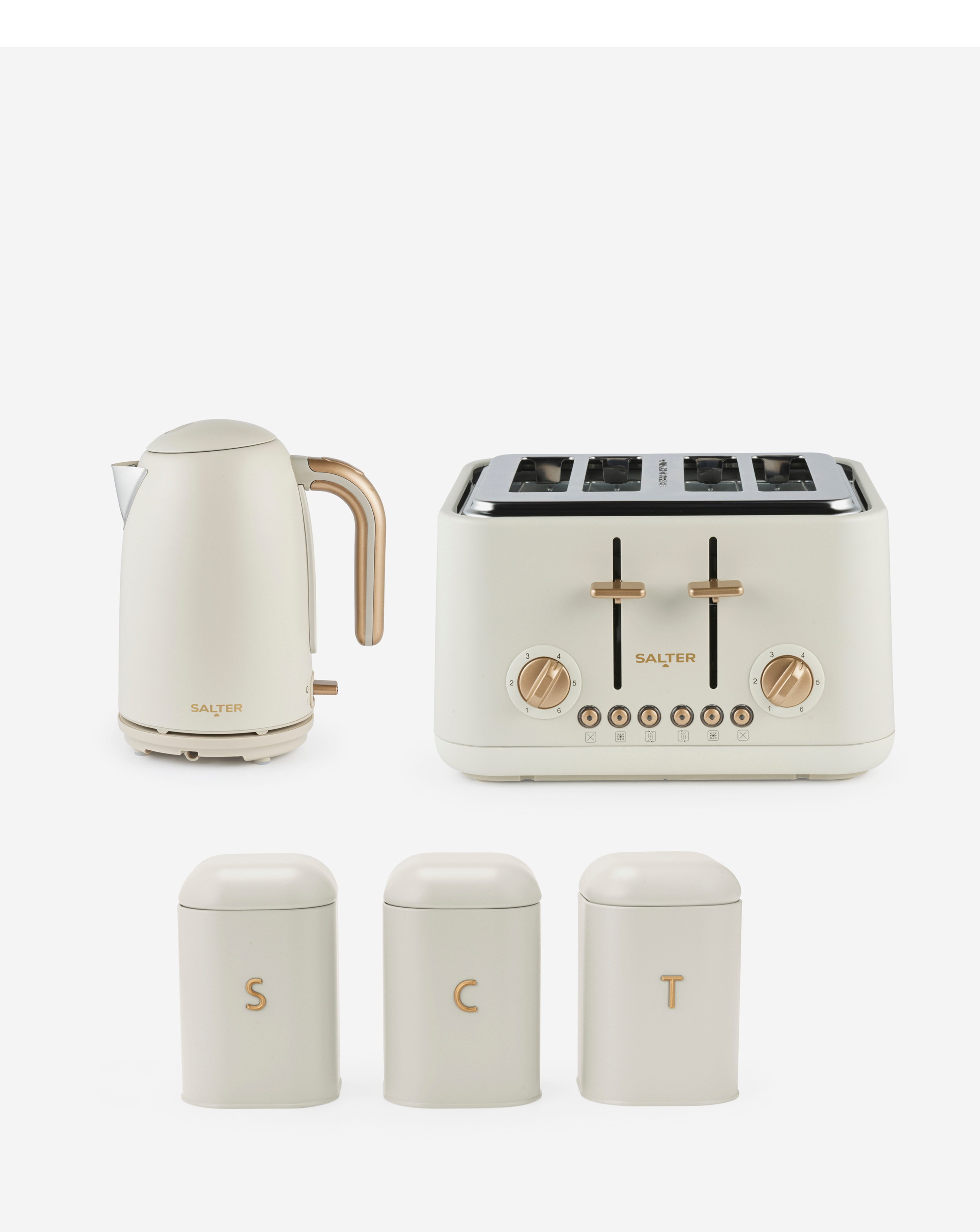 New In - Salter Kettle, Toaster & Canister Bundle