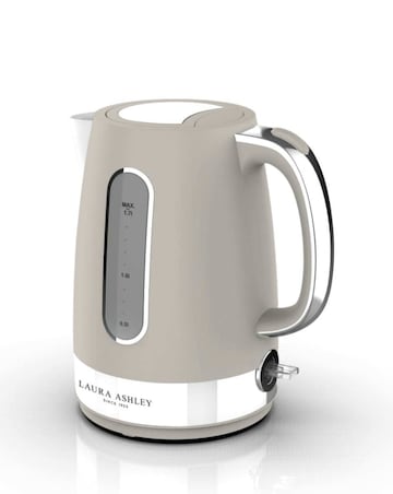 Laura Ashley 1.7L Jug Kettle + 4 Slice Toaster - Dove Grey