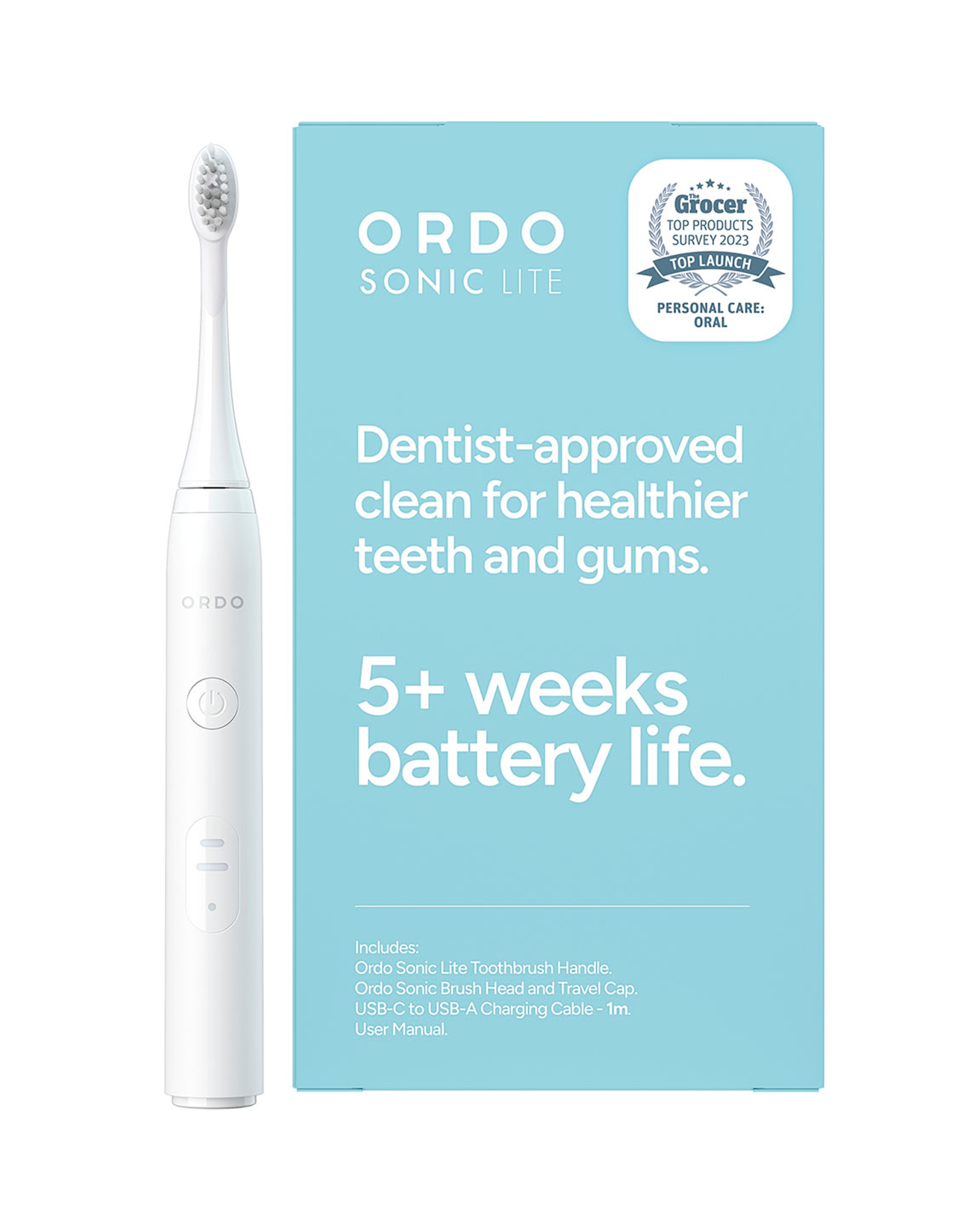 New In - Ordo Sonic Lite Toothbrush - Snow