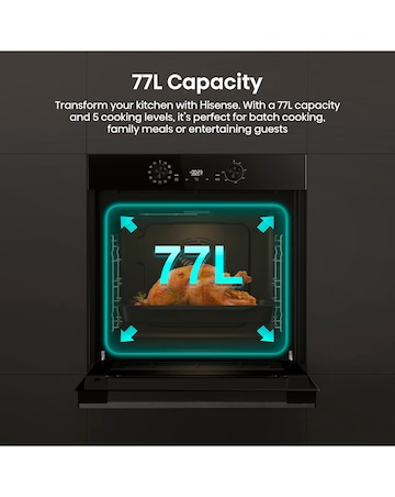 Hisense Hi2 Built In Electric Plug & Play Oven - Black